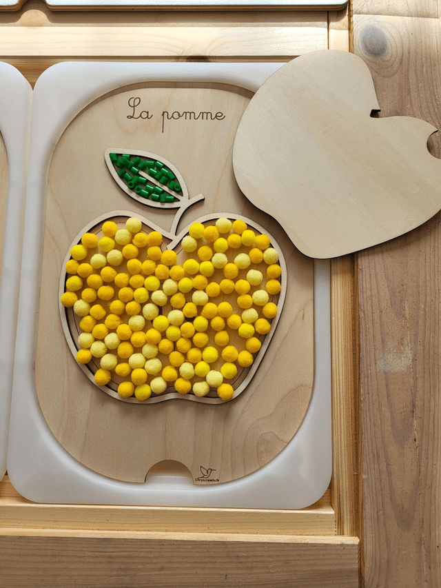 Insert la pomme à remplir 