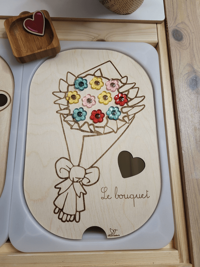 Le bouquet de fleurs lumineux
