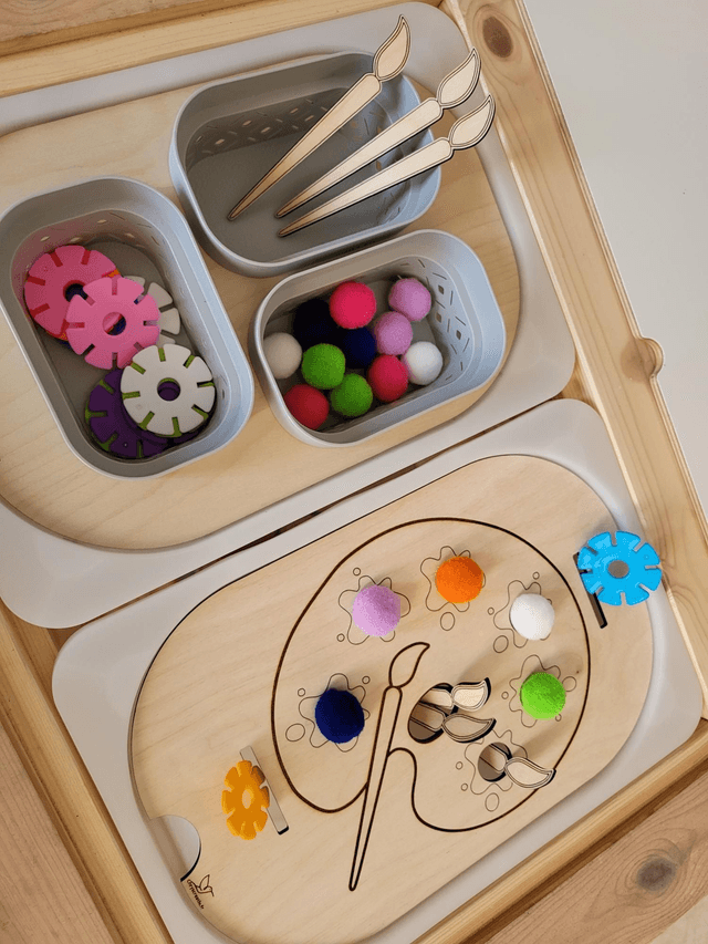 La palette de peinture 