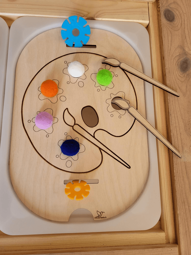 La palette de peinture 