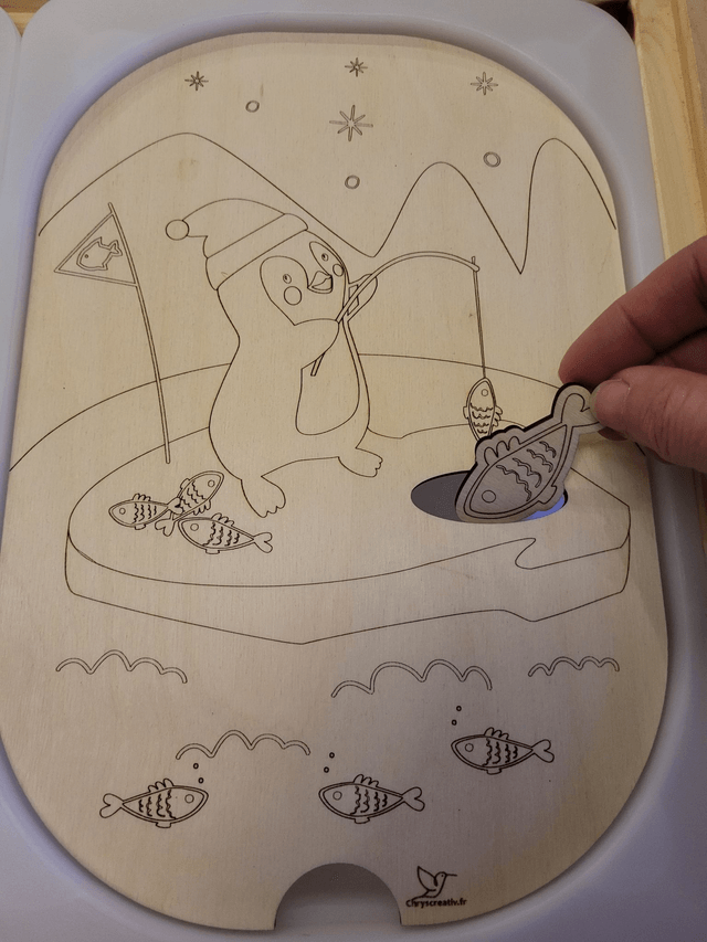 Le pingo pêcheur + 3 jetons fish