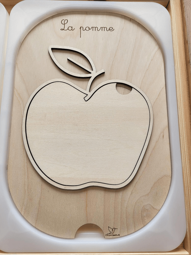 Insert la pomme à remplir 