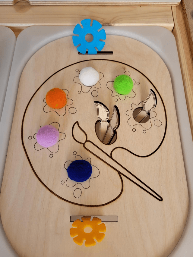 La palette de peinture 