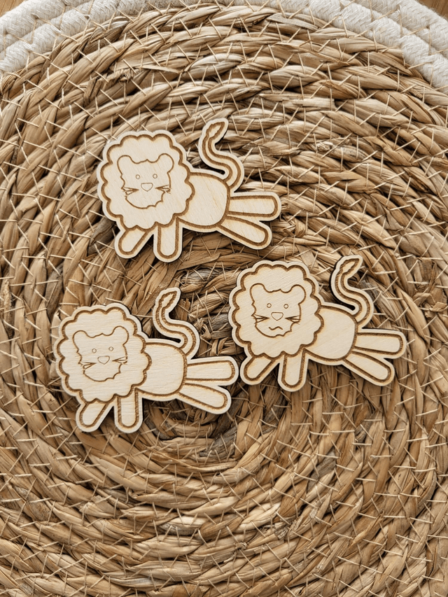 3 jetons lion