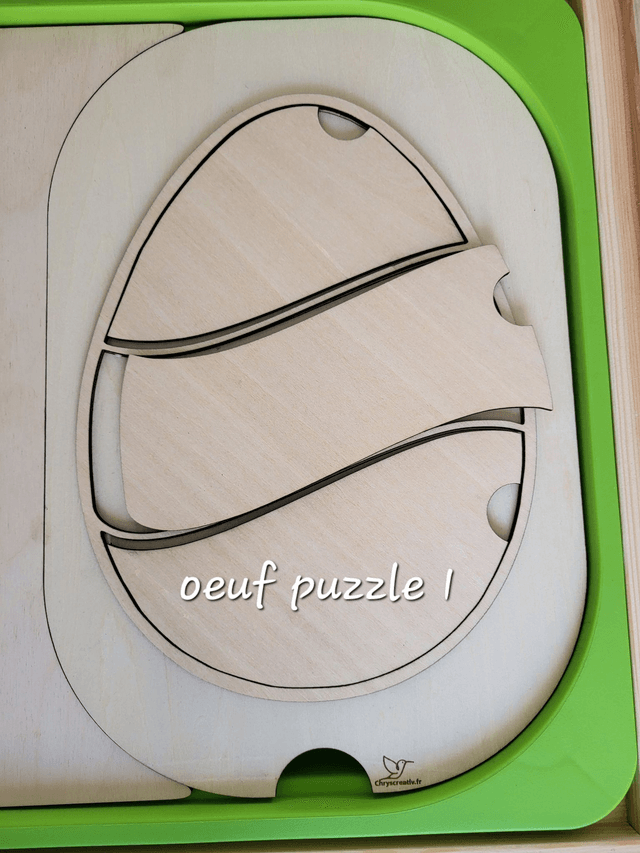 Oeufs puzzle à remplir au choix
