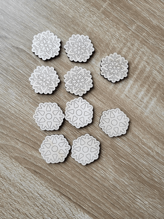 10 flocons de neige