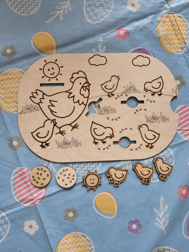 La poule et ses poussins