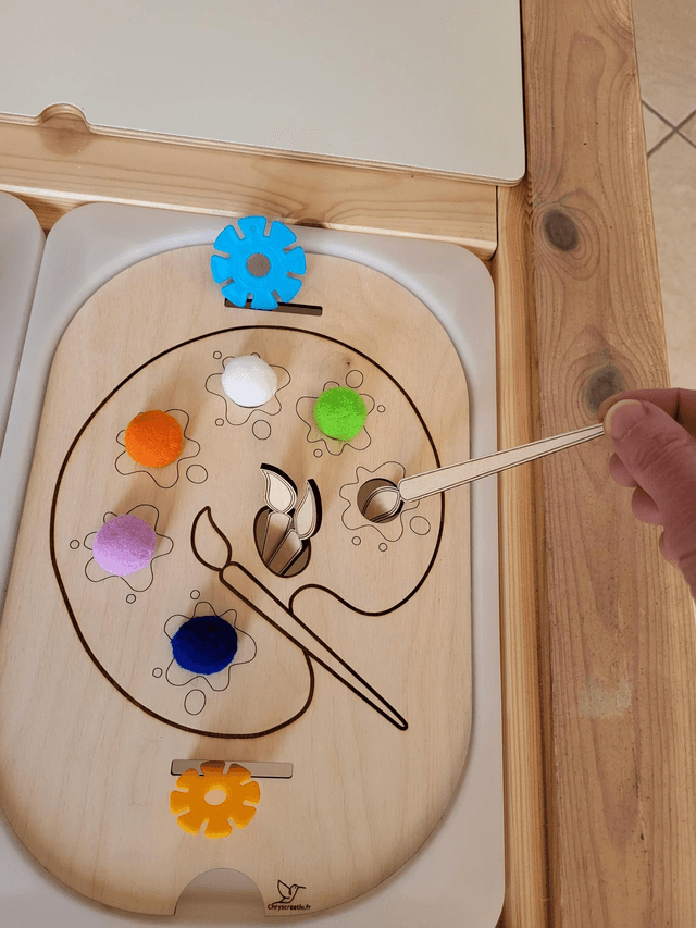 La palette de peinture 