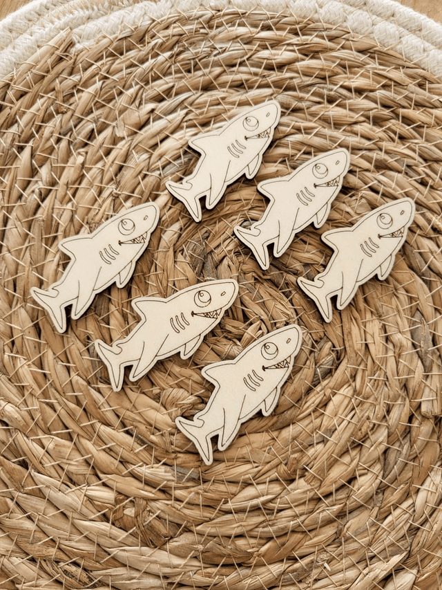 6 requins jetons