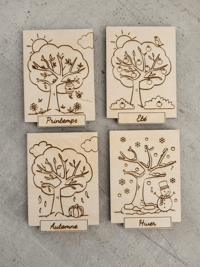 Cartes les 4 saisons