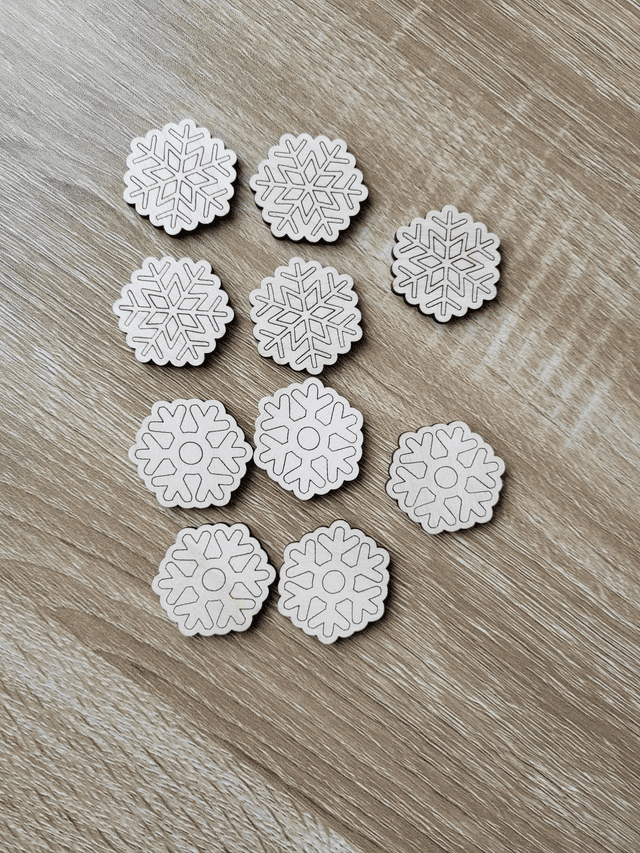 10 flocons de neige