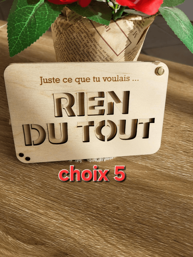 Cartes originale en bois pour porte billets