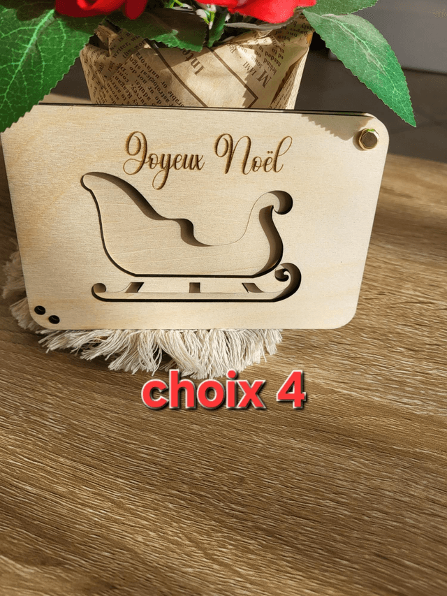 Cartes originale en bois pour porte billets